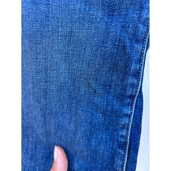 Nili Lotan London Women's Cropped Wide Leg Jeans Size 27 Distressed Denim - Picture 7 of 7